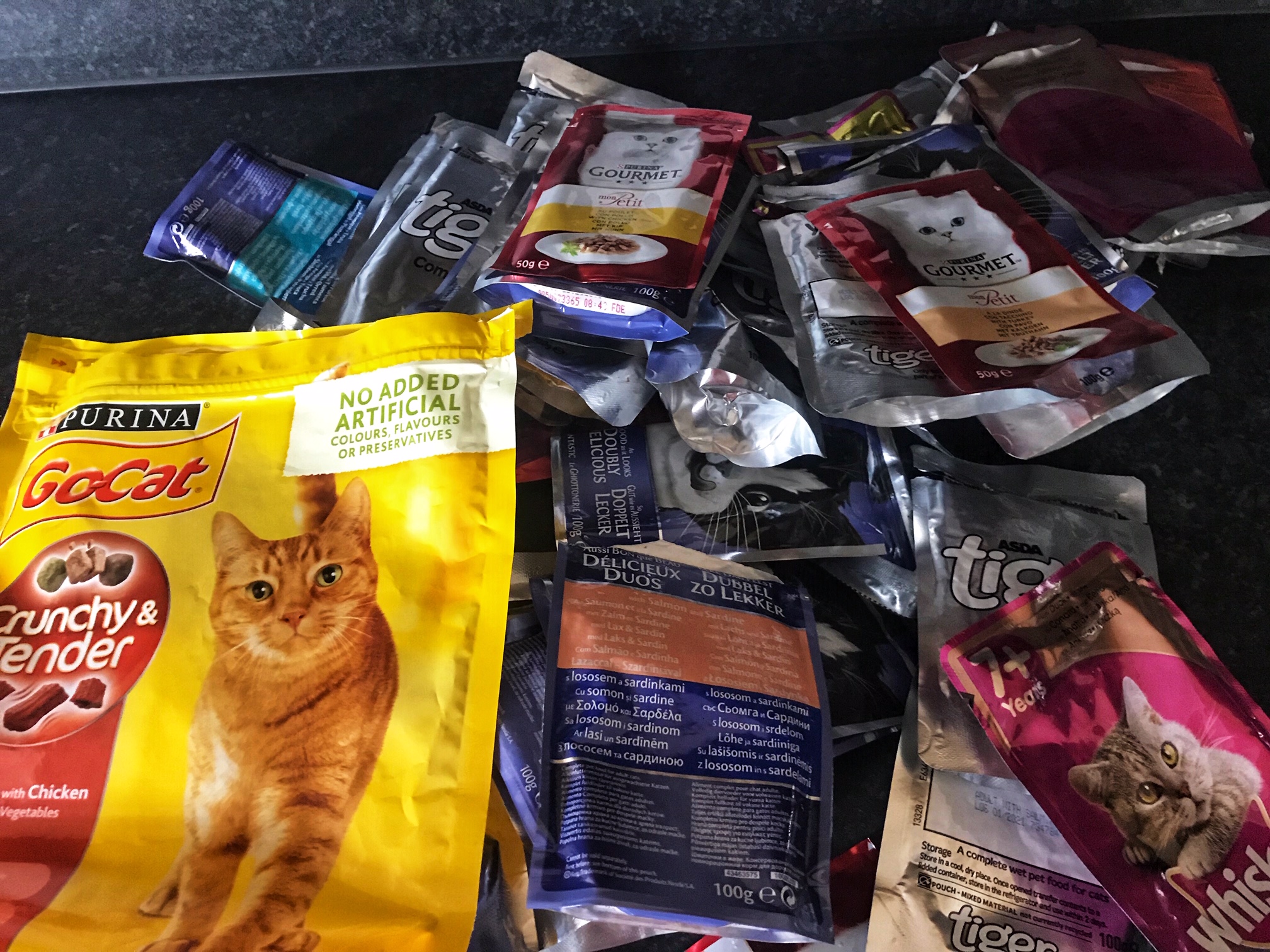 Cat Food Pouches Recycling Cat Meme Stock Pictures And Photos